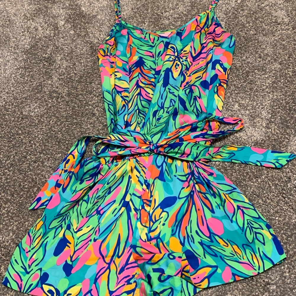 LILLY PULITZER Deanna Romper in Hot Spot